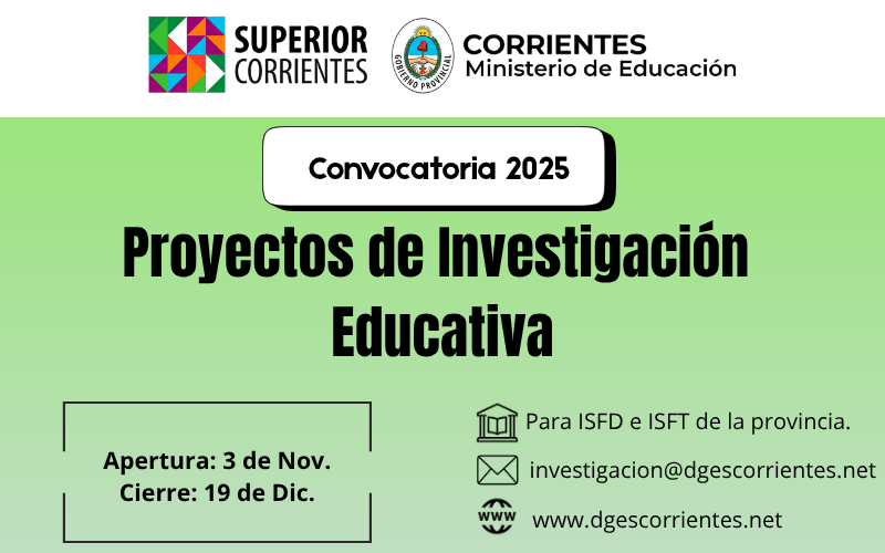 Convocatoria 2025 - Proyectos de Investigación Educativa